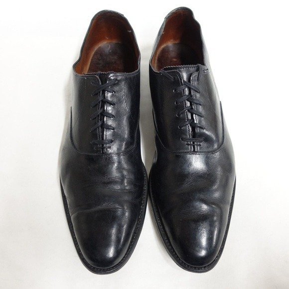 ALLEN EDMONDS Men Dress Shoes Carlyle Plain-Toe Size 14 B Narrow Black 8830